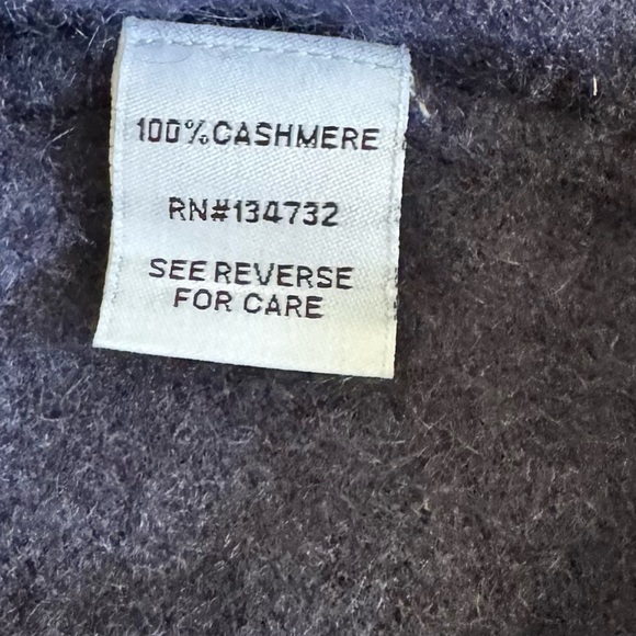 Cashmere Navy Sweater Sz Sm - Picture 11 of 11